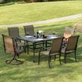 thumbnail image 3 of Nuu Garden 7-Piece Outdoor Patio Dining Sets, Black and Brown, 3 of 9