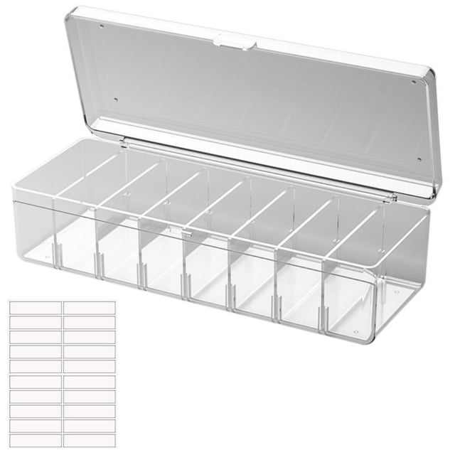LCXmlly Cable Management Box Data Cable Storage Box, Versatile Cable Management, Removable Dividers, Home Office Organizer