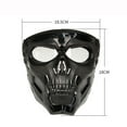 thumbnail image 7 of Cycling Colored Goggle Motorcycle Skull Skeleton Mask Windproof Full Face Mask Paintball Game Tactical Protection Helmet Mask (Khaki 2), 7 of 7