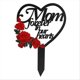 thumbnail image 1 of Memorial Grave Markers Heart Memorial Plaque Stake A, 1 of 5