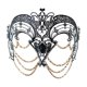 thumbnail image 2 of Accesorio de disfraz de máscara de para fiesta de graduación nocturna de club nocturno de baile de Halloween Cadena de, 2 of 7