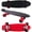 Black/Red Logo, variant on Flybar 22 inch Plastic Cruiser Skateboard, Non-Slip Deck, for Boys and Girls Ages 6+ up to 175lbs, Black Logo