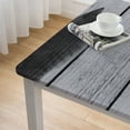 thumbnail image 4 of nygtbtfer  Rustic Wood Grain Tablecloth Vintage Grey White Wooden Plank Rectangle Table Cloth Spillproof Oilproof Fabric Table Cover for Kitchen Dining Room Picnic Western Party Decors, 4 of 7