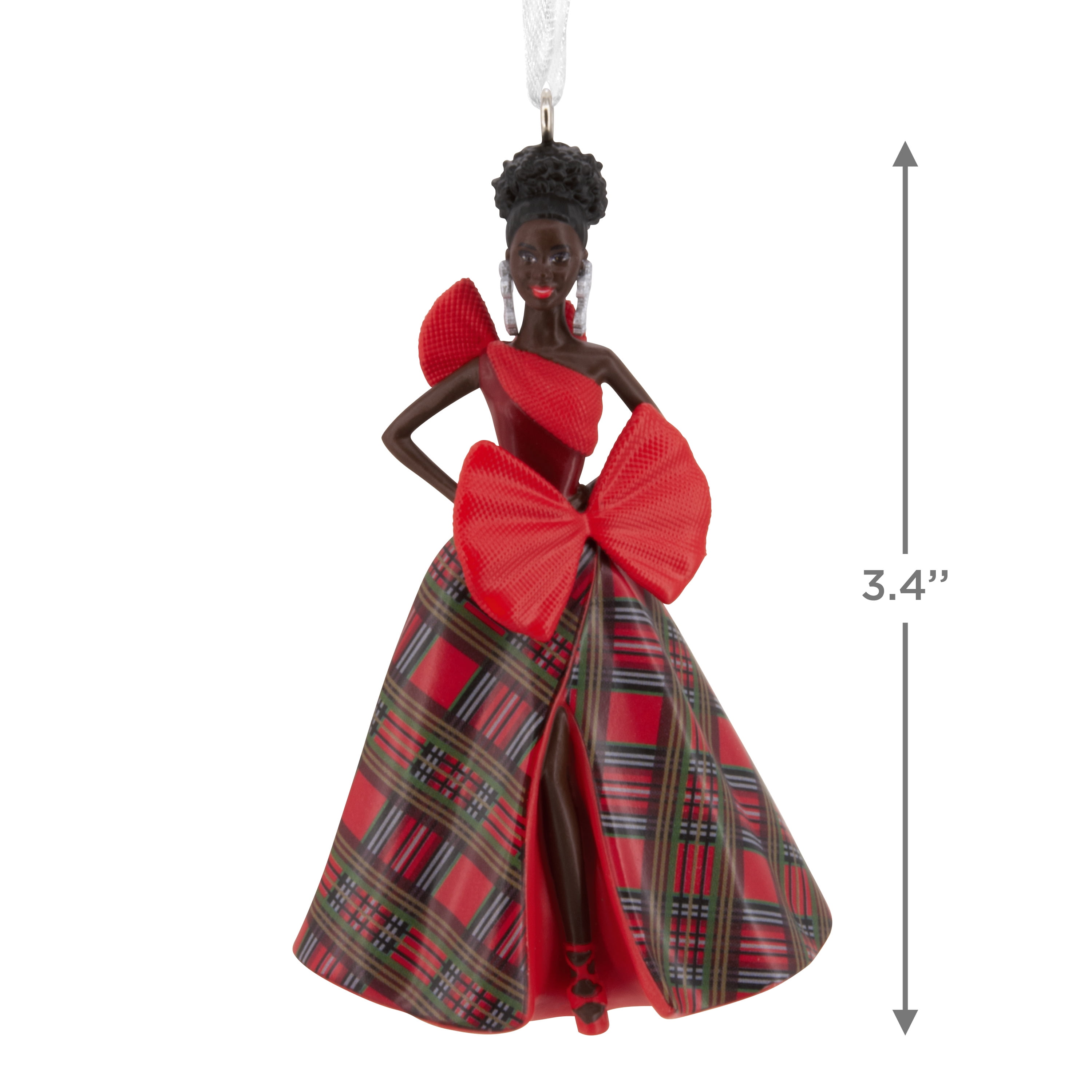 Hallmark Mattel Black Holiday Barbie 2024 Christmas Ornament