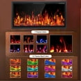 thumbnail image 4 of BOSSIN 42 inch Electric Fireplace Ultra Narrow Frame &Wider screen with Adjustable Flame Color and Speed,Remote Control with Timer,750/1500W, 4 of 7
