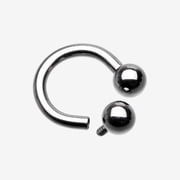 Implant Grade Titanium Internally Threaded Horseshoe Barbell