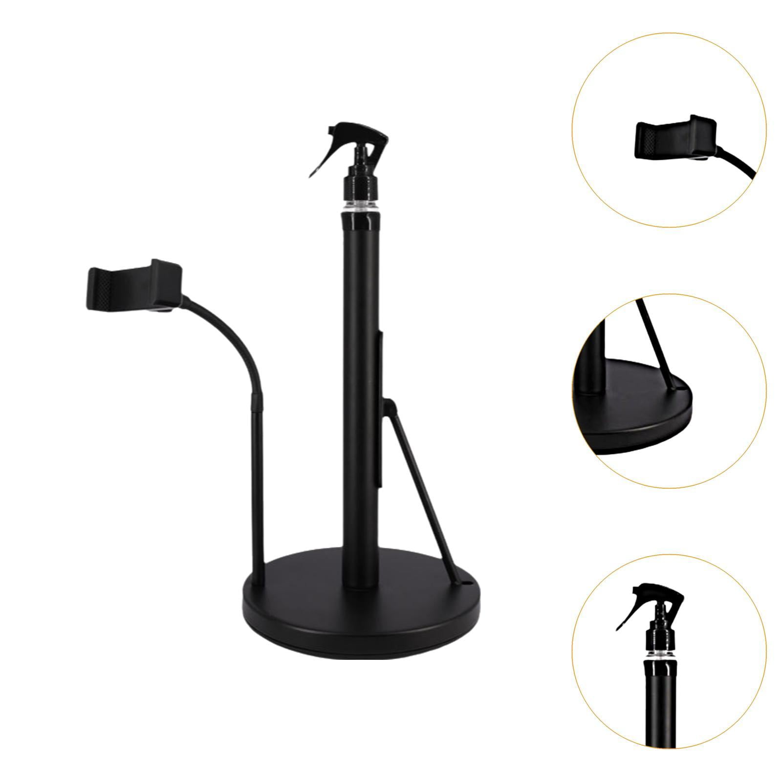 Fiocias 3 in 1 Paper Towel Holder Rustproof with Weighted Base Kitchen Towel Stand Paper Black