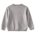 thumbnail image 3 of Sewkxo Baby Girls Boys Cotton Cardigan Long Sleeve Kid Button Sweater Girl Crew Neck Cardigans Uniform Sweater,Gray 80, 3 of 4