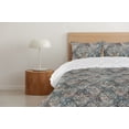 thumbnail image 4 of Ambesonne Damask Down Alternative Quilt Comforter, Victorian Swirly Leaf Motif, Twin, Grey Teal Pale Rust and Beige, 4 of 5