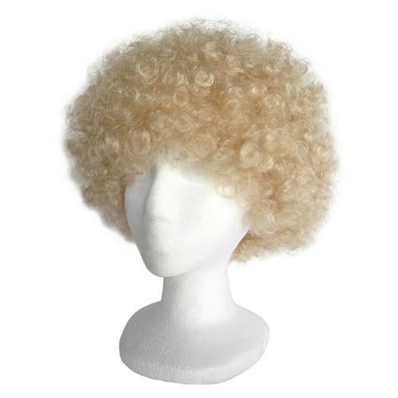 SeasonsTrading Economy Blonde Afro Wig - Halloween Costume Party Wig