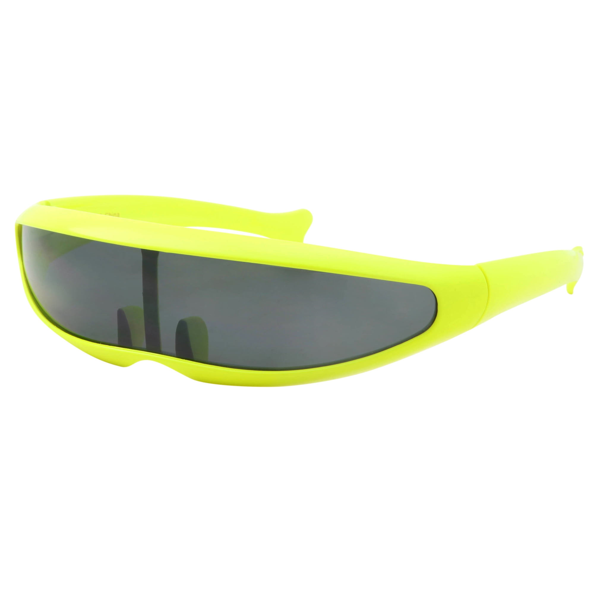 Yellow Lens Futuristic Costume Party Cosplay X-Men Cyclops White Sun Glasses 