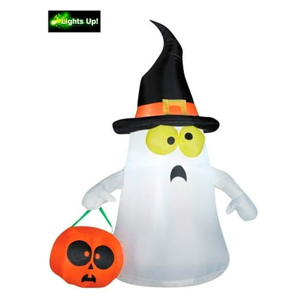 Inflatable Trick Or Treat Ghost Lawn Dec