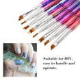 thumbnail image 3 of Nail Art Brush, 8Pcs profesional conjunto de pinceles extensión de esmalte de u?as esmalte de talla de flor dibujo pluma Nail Art Brush pluma de manicura pintura del pétalo dec Para Uñas Crtynell  NO, 3 of 8