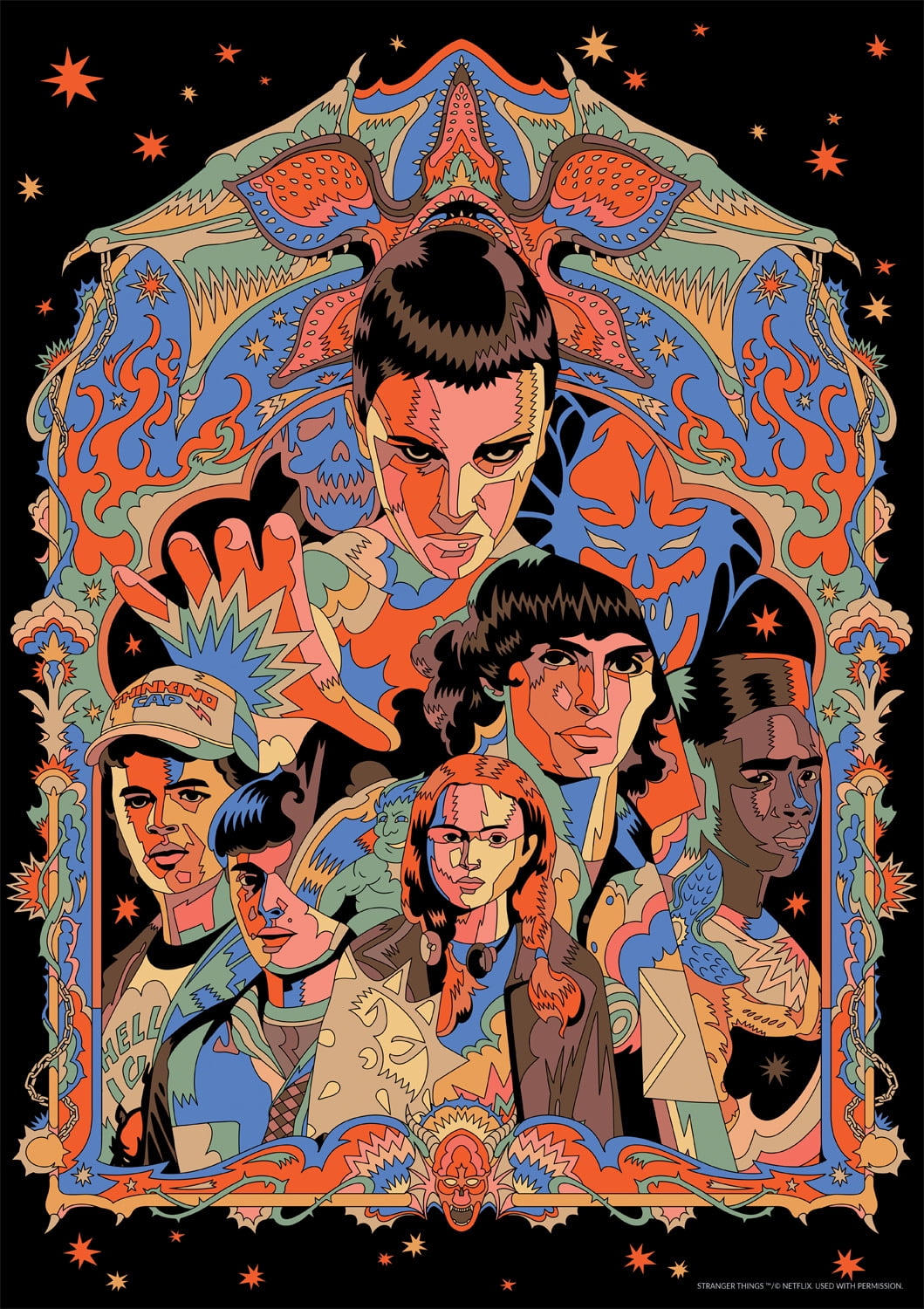 Buffalo Games 500-Piece Stranger Things Friends Don't Lie Jigsaw Puzzle