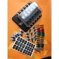 thumbnail image 3 of 12Way LED Circuit Standard ATO/ATC Blade Fuse Box Block Holder For Auto Car Boat, 3 of 5