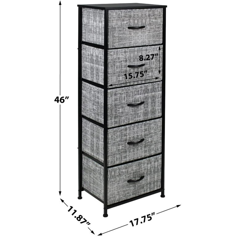 Sorbus Dresser Storage Tower, Organizer for Closet, Tall Dresser