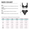 thumbnail image 5 of PAYOHTO Women's Cross Front Bikini Set with High Elasticity Soft Padding Black & White French Bulldog in Motion Bathing Suit Crop Top Swimsuit, 5 of 9