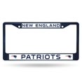 thumbnail image 1 of New England Patriots Metal License Plate Frame - Navy, 1 of 2