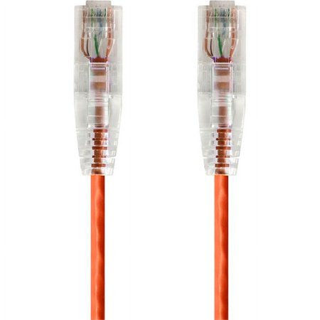 UPC: 0889028028834 | Monoprice SlimRun Cat6 28 AWG UTP Ethernet Network Cable  2ft Orange