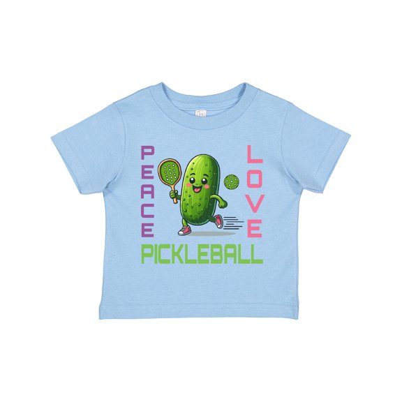 Inktastic Funny Peace Love Pickleball Girls Toddler T-Shirt