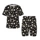 thumbnail image 1 of Balery Daisy Conjunto de Pijama Infantil de Manga Corta con Estampado – Ropa de Dormir de Algodón Suave-Medium, 1 of 6