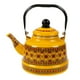 thumbnail image 3 of Tetera esmaltada de 2,5 l, tetera para agua caliente, tetera para café sin silbido. Amarillo Estilo B, 3 of 9