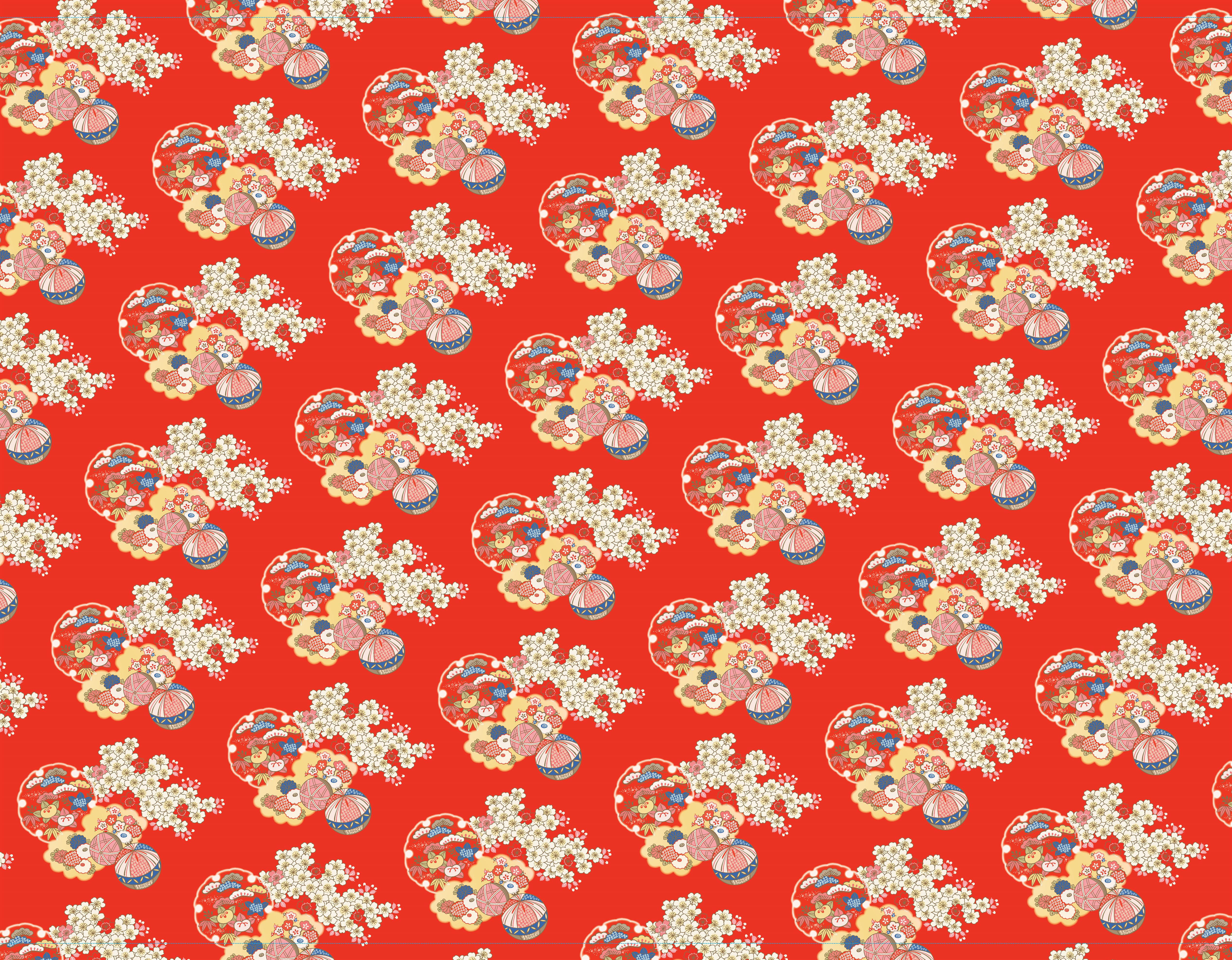 Japanese washi paper RAKUSUISHI TESUKI Autumn leaves Pattern 23.6 inｘ35.4 in