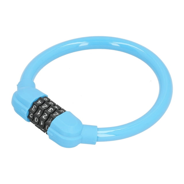 4-Digit Number Bicycle Locks, Bike Lock Convenient The Same Interlocking Function Password Unlocking High Security For Bike Green,Blue,Black,Orange