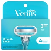 Venus Smooth Womens Razor Blade Refills, 4 Count