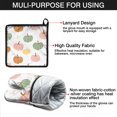 thumbnail image 7 of Fall Pumpkins Pattern Kitchen Oven Mitt and Pot Holder Sets 2 Pcs for Baking, Cooking and Grilling, Heat Resistant Up To 392 °F, 7 of 7
