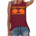 thumbnail image 1 of Women's Tank Tops Summer Beach Funny Letters Print Graphic Retro Loose Fit Tanks Vest Blouse, 1 of 5