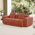 thumbnail image 2 of Jopath 78" Sofa Couch for Living Room,Sofa Velvet Deep Seat Couch with Wide Armrest,Red, 2 of 14