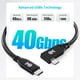 thumbnail image 2 of Cable USB4 Matters, 40 Gbps, ángulo recto, 1 m, Thunderbolt 4, 2 of 7