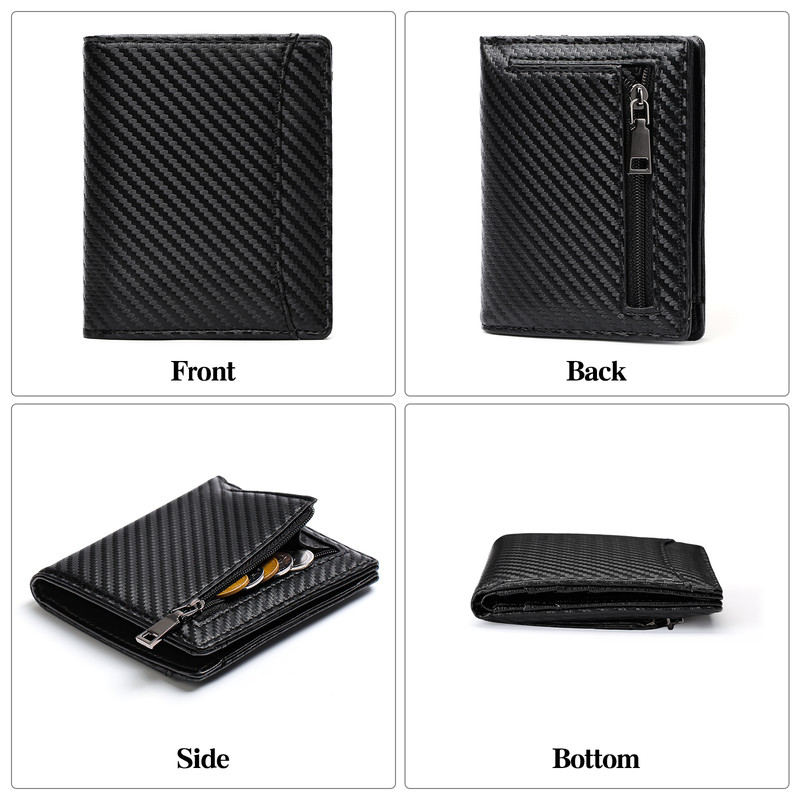 GAEKEAO Mens Slim Bifold Wallet RFID Blocking photo 2