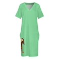 thumbnail image 4 of Vestido de bolsillo suelto Slinky Dog, vestidos de noche de lujo para mujer 2025, vestido vintage, 4 of 7