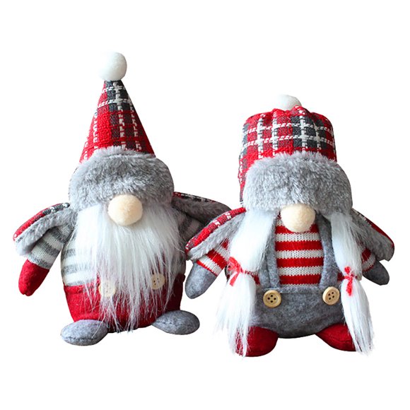 Shopping Mall Bar Decoration Gnome 2Pcs 7.5x4.3x2.8in