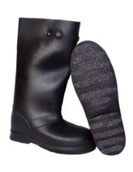 TREDS 14859 Super Tough 12&quot; Pull-On Stretch Rubber Overboots , X-Small One Pair