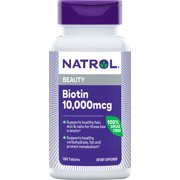 Natrol Biotin 10000mcg Tablets, 100 Ct