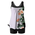 thumbnail image 5 of Fartey Tankini Swimsuits for Women 2025 Floral Print Bathing Suit Two Piece Modest Swim Suit Swim Tops with Boyshorts Loose Breathable Beach Vacation Swimwear Multicolor S-2XL, 5 of 6