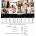 thumbnail image 6 of Weardear 3 in 1 Maternity Nursing Dresses Snap Down Back Labor and Delivery Gown Long Sleeve Breastfeeding Dress with Button, 6 of 6