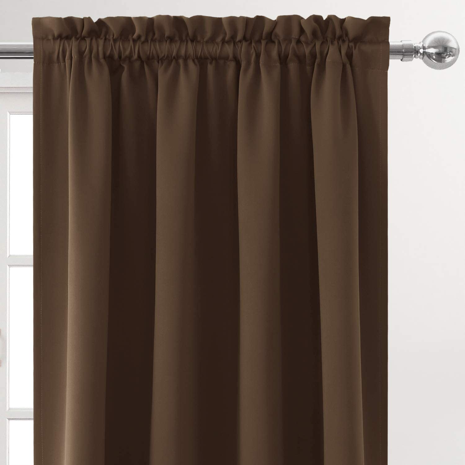 Blackout Curtains for Bedroom 72 Inch Length 2 Panels Set, Thermal Insulated Privacy Energy Saving Rod Pocket Window Curtain Room Darkening Drapes, W42 x L72 Inch
