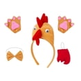 thumbnail image 3 of Set de vestuario de animales de pollo 3d vestirse para la fiesta de cumpleaños de Halloween del festival Marrón, 3 of 8