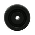 thumbnail image 3 of Unique Bargains 1.5-inch Dia Rubber Single Wheel 6mm Bore Trolley Caster Pulley Roller Black, 3 of 4