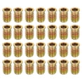 thumbnail image 1 of 28Pcs Threaded Inserts Nuts, M8x20mm Hex Socket Drive Nut Inserts for Wood, 1 of 6