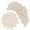 Beige,10 Inch, variant on Ksopiavobs Handmade Doilies Crochet Round Cotton Large Lace Placemats Coasters Table Covers, Pack of 4, Beige, 17 Inch