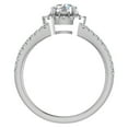 thumbnail image 3 of Diamond Engagement Rings Round Brilliant Halo Ring Split Shank 14K White Gold 1.20 Carat (H,SI1), 3 of 5