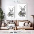 thumbnail image 4 of Elephant Stock Baby Rabbit Wall Art - Vertical Canvas Wall Art - Kids Room Wall Decor - Animal Canvas - Gray And White Decor By Elena Markelova - 20" x 30", 4 of 8