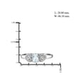 thumbnail image 4 of JewelersClub Aquamarine Ring Birthstone Jewelry – 0.45 Carat Aquamarine 0.925 Sterling Silver Ring Jewelry with White Diamond Accent – Gemstone Rings with Hypoallergenic 0.925 Sterling Silver Band, 4 of 4