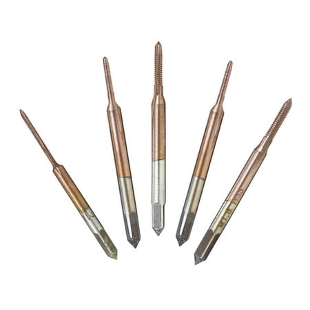 

Mini Machine Metric Thread HSS Screw Tap Drill Bit Set: M1 to M1.8