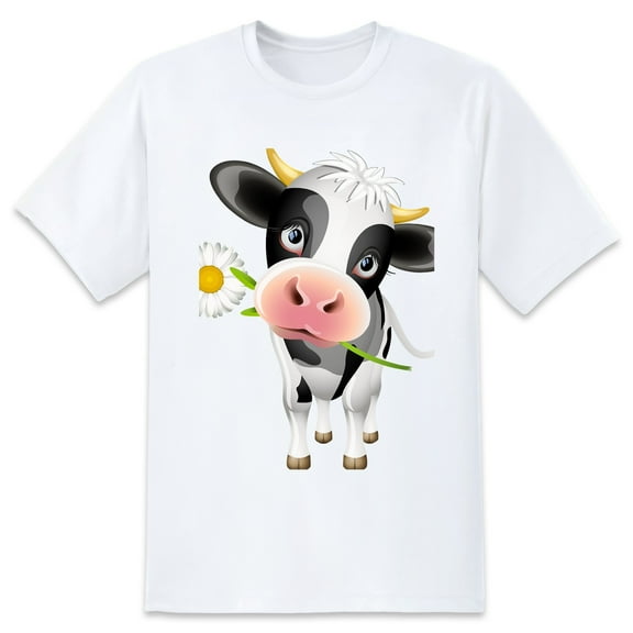 Men's Graphic TeeCow (35) Letter Print T-Shirts Round Neck Short Sleeves Sizes XS-5XL Summer Daily Casual Tops